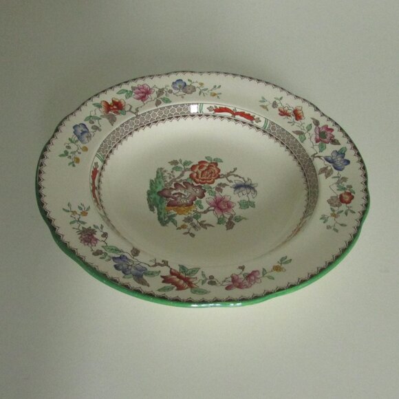 Vintage 9" rimmed bowl, Chinese Rose design, Copeland Spode (Lot 1) - Picture 7 of 13